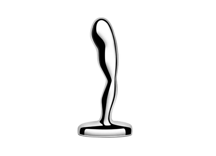 b-Vibe Stainless Steel Weighted Curved Prostate Plug