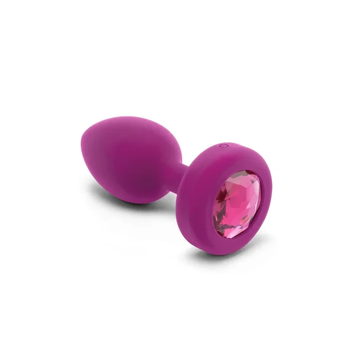 B-Vibe Vibrating Jewel Plug Small/Medium – Fuchsia