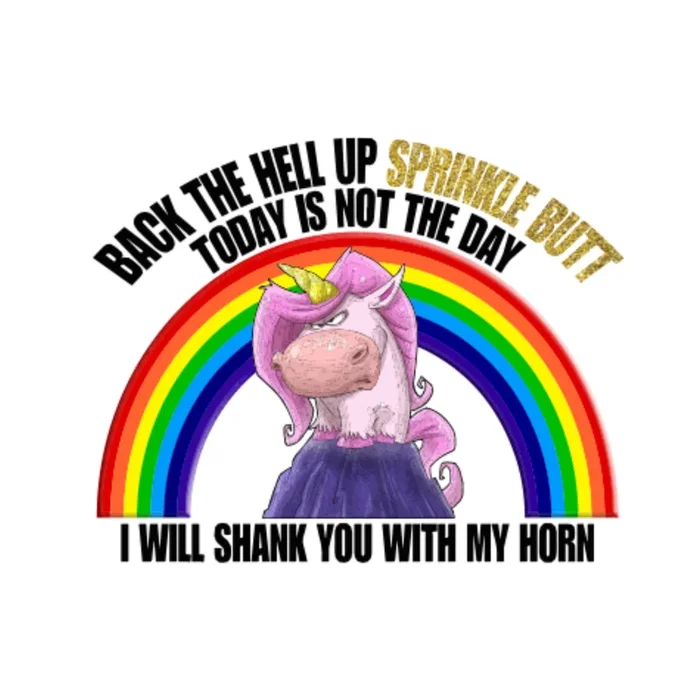 Back The Hell up Sprinkle Butt, Decal Sticker