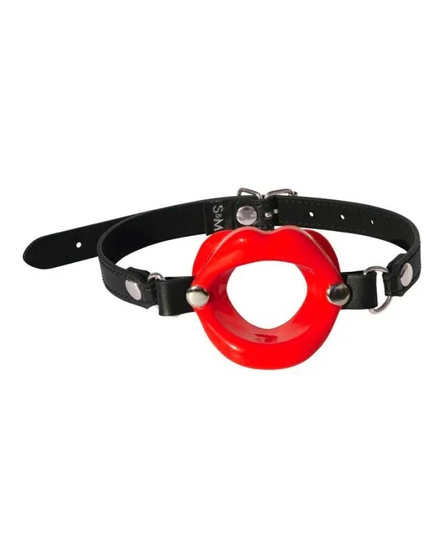 Ball Gag avec lèvres en silicone (rouge) – S&M