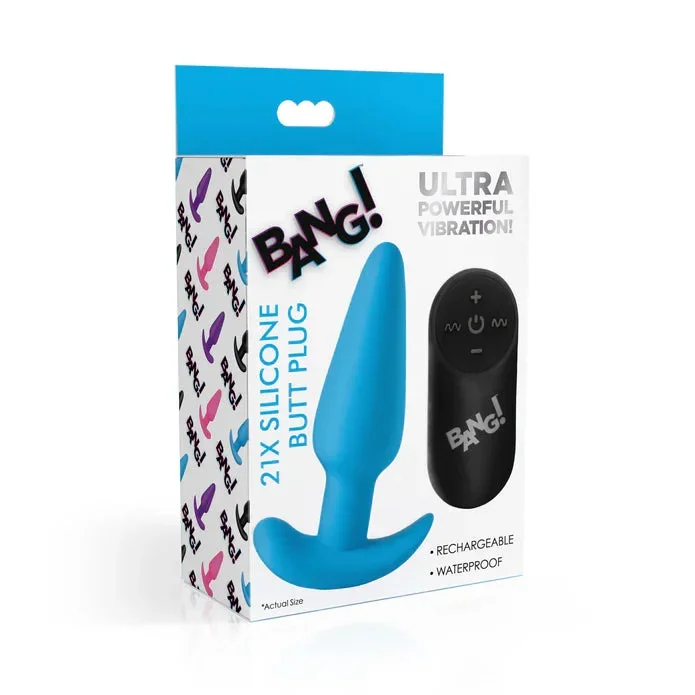 Bang 21x Remote Control Smooth Vibrating Anal Plug by XR