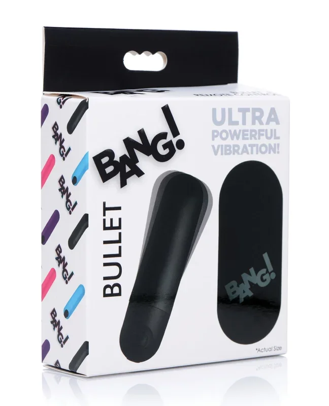 Bang! Vibrating Bullet w/Remote Control – Black