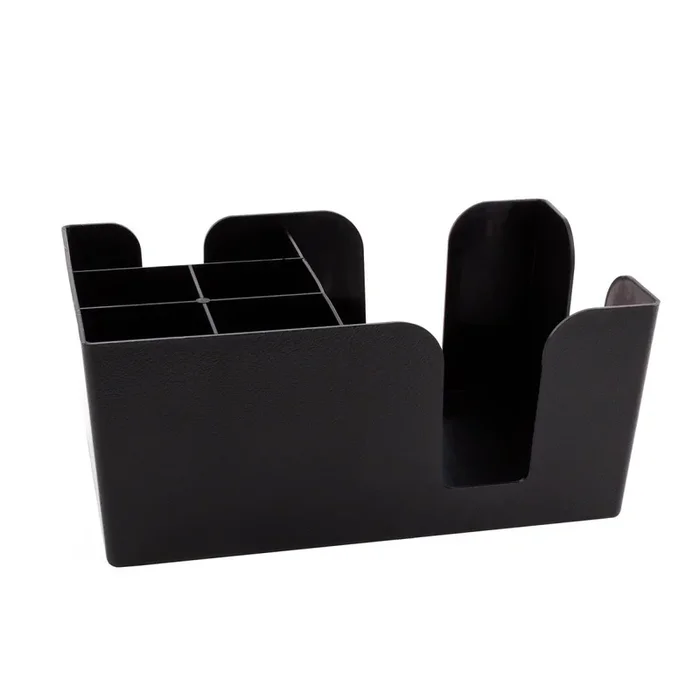 BarConic® 6 Compartment Bar Caddy – Black