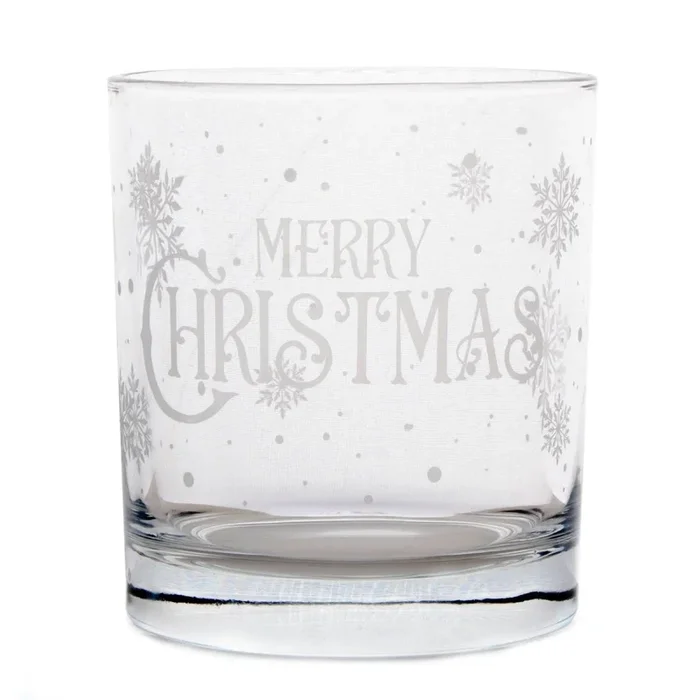 BARCONIC® CHRISTMAS COLLECTION GLASSWARE – MERRY CHRISTMAS – 10 OUNCE