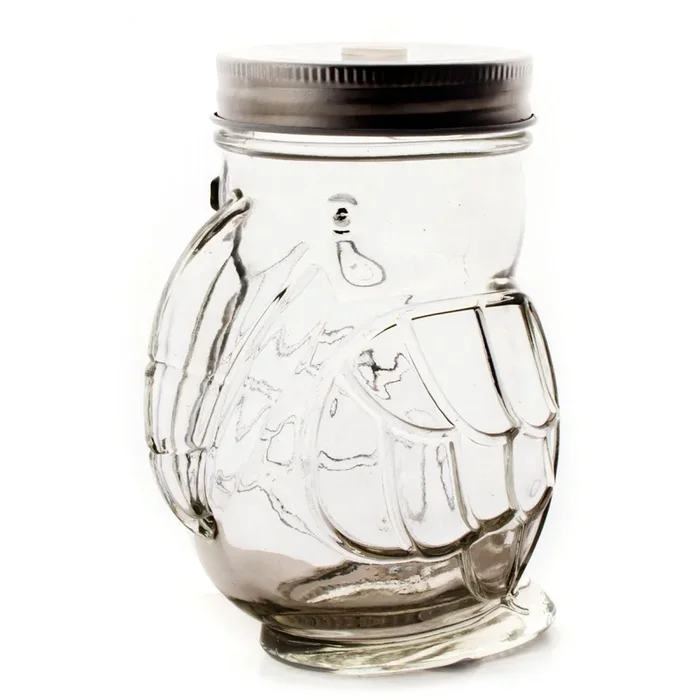 BarConic® Parrot Mason Jar w/lid – 14 ounce