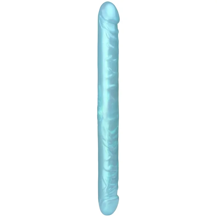 Baseks Blue Pearlscent Double Dildo 12.9 Inch