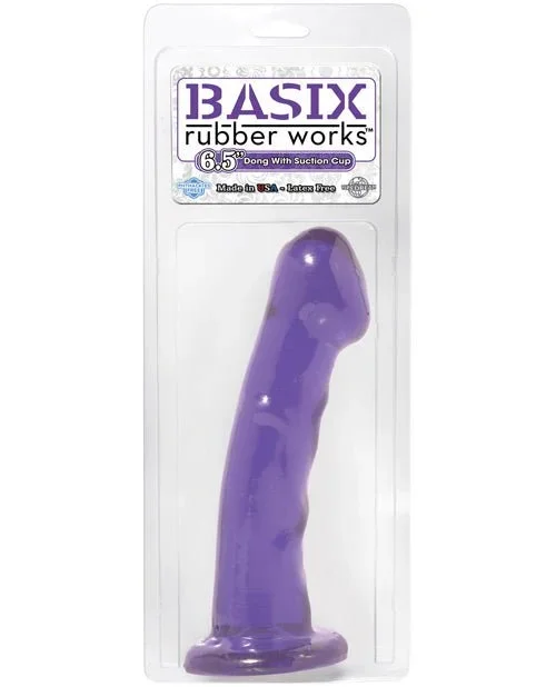 Basix Rubber Works 6.5″ Dong – Purple