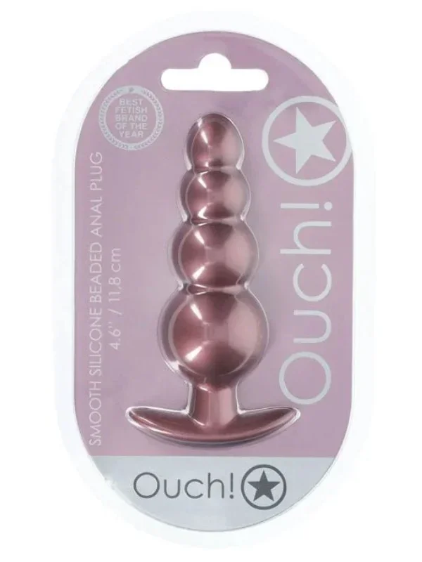 Beaded Anal Plug – Rose Gold