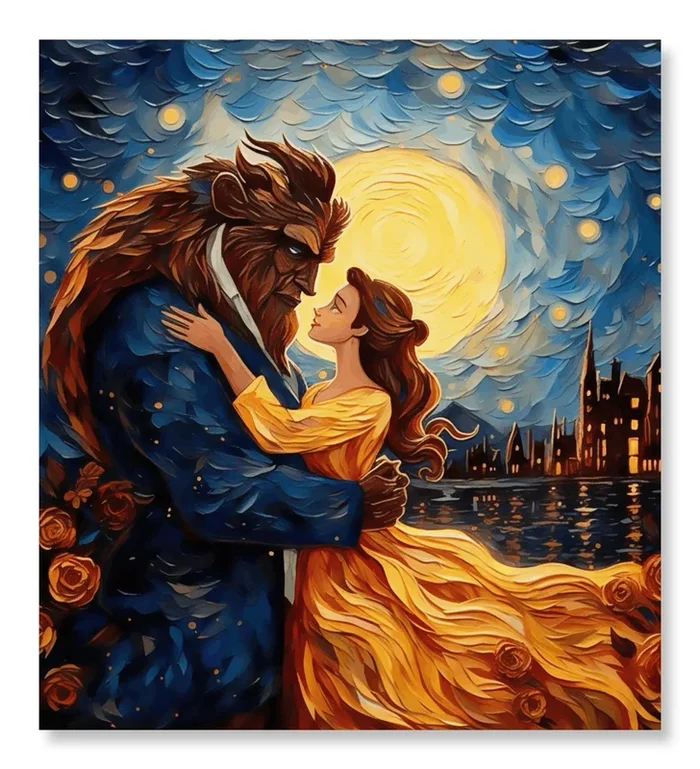 Beauty and the Beast – Van Gogh Style