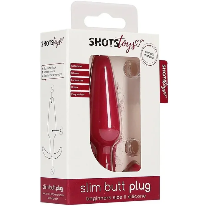 Beginners Slim Butt Plug – Red