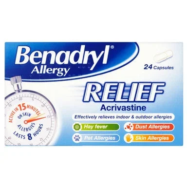 Benadryl Allergy Relief 24 Capsules
