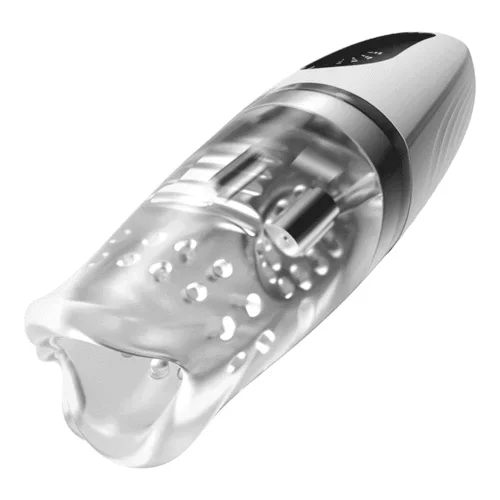 Bestvibe Clear 8 Vibration 5 Clamping Male Masturbator