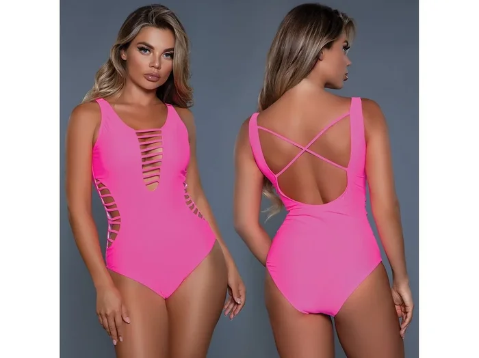 BeWicked Evie Swimsuit-Hot Pink X-Large