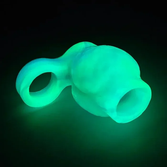 빛나는 실리콘 남성 수탉 슬리브