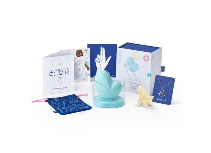 Biird Namii Jouissance Club Edition 2 In 1 Air Pulse Massager and Soft Hands-Free Vibrator