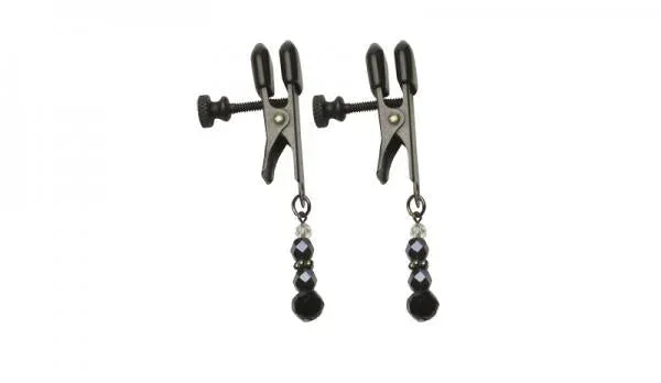 Black Beaded Clamps – Adjustable Broad Tip