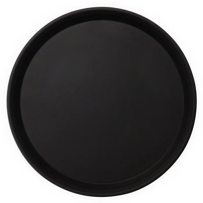 Black Non-Skid Fiberglass Serving Trays – Several Shapes and Sizes