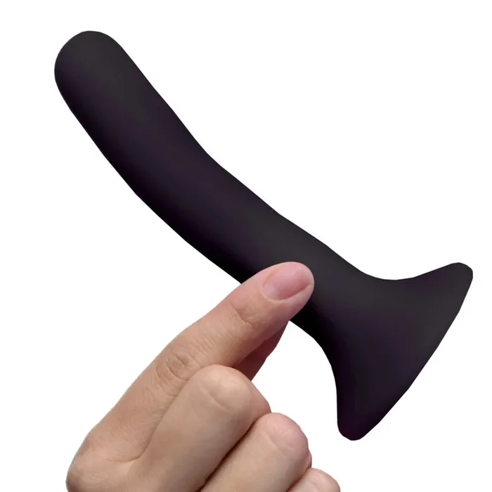 Black Silicone Strap-On Dildo – Small