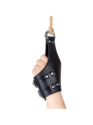 Black Suspension Fist Lifting Cuffs