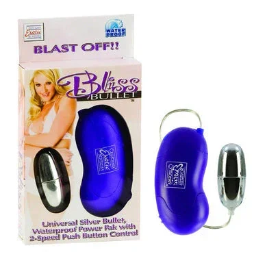 Bliss Bullet Universal Silver Bullet Waterproof Power Pack With 2 Speed Push Button Control 2.2 Inch