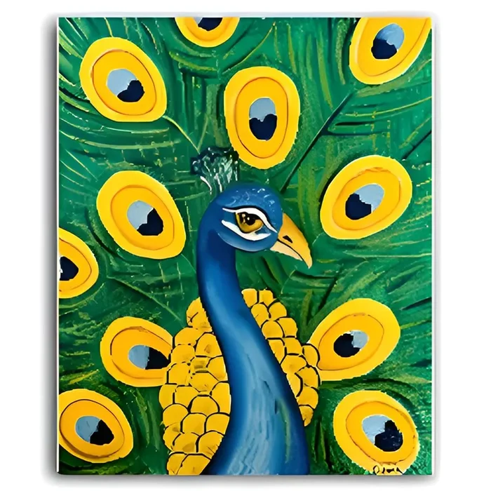 Blissful Peacock- Tutorial