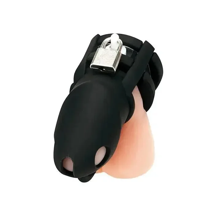 Blue Line 2″ Silicone Mini Cock Cage With Ball Divider