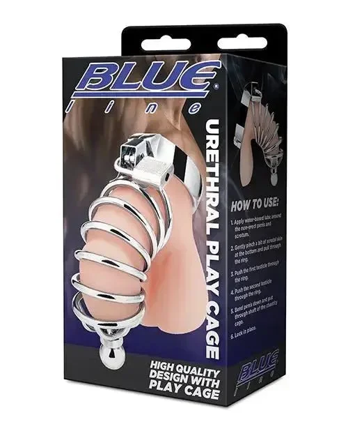 Blue Line Urethral Play Cock Cage