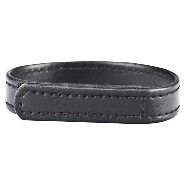 Blue Line Velcro Cock Ring Black