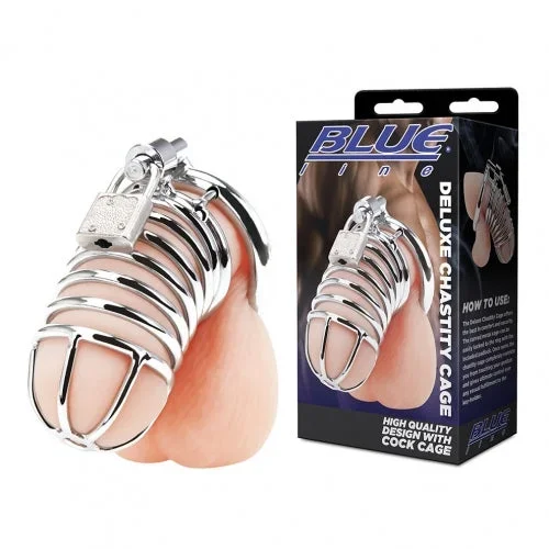 BLUELINE DELUXE CHASTITY CAGE