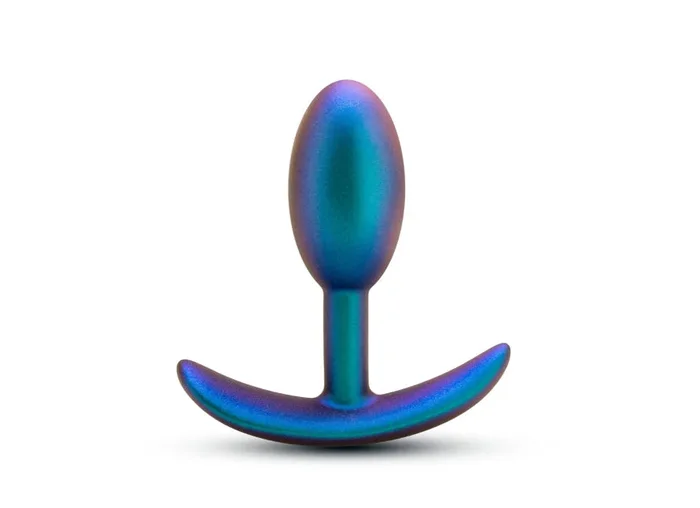 Blush Anal Adventures Matrix Nebula Plug Small Silicone Weighted Rumbly Butt Plug