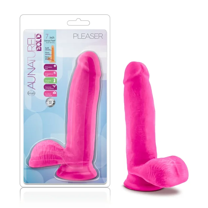 Blush Novelties Au Naturel Bold Pleaser 7″ inches Dildo Pink