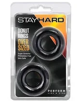 Blush Stay Hard Donut Rings – Oversized Pack of 2