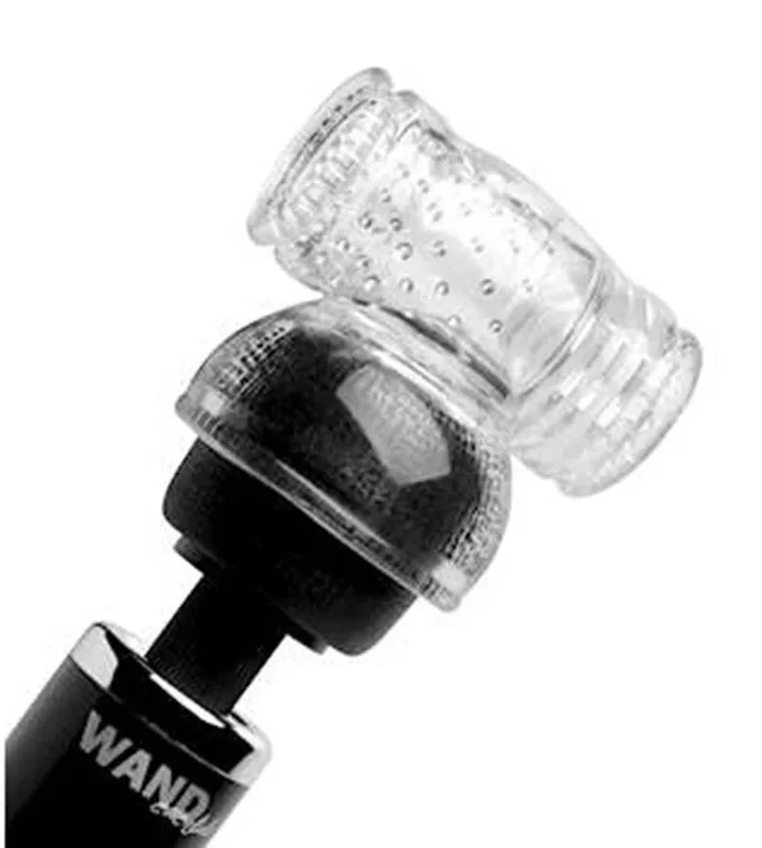Bodywand Stroker Male Masturbator Vibrating Wand Attachment Clear