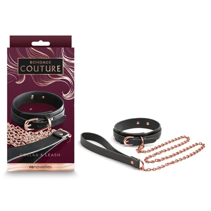 Bondage Couture Collar & Leash – – Restraint