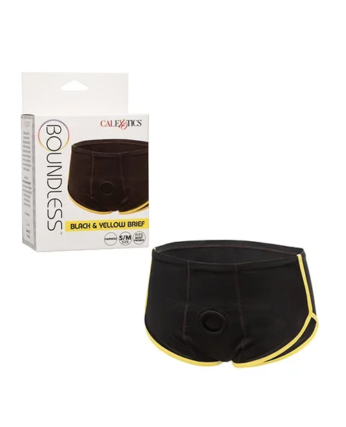 Boundless Boxer Brief – Black/Yellow S/M