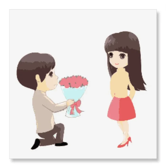 Boy with Bouquet of Roses – Valentine Special