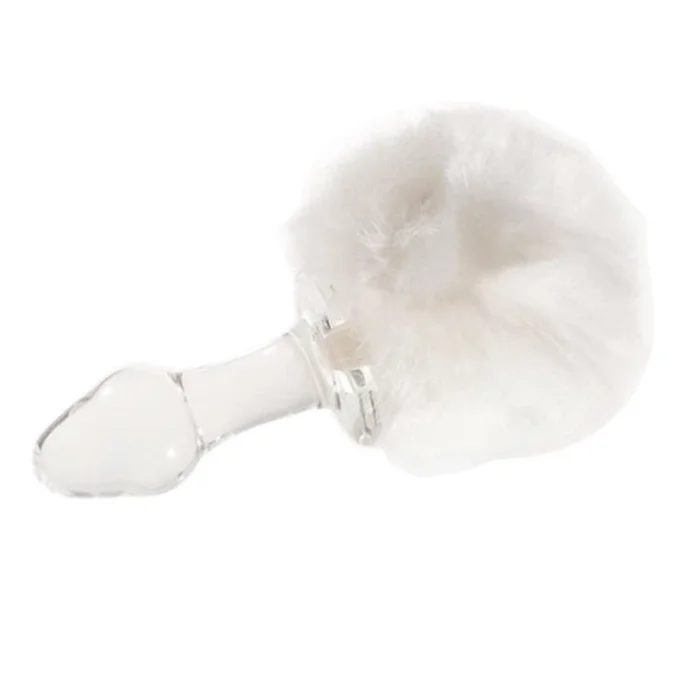 Brand new ? Kinky Tails White Bunny Glass Butt Plug ⭐