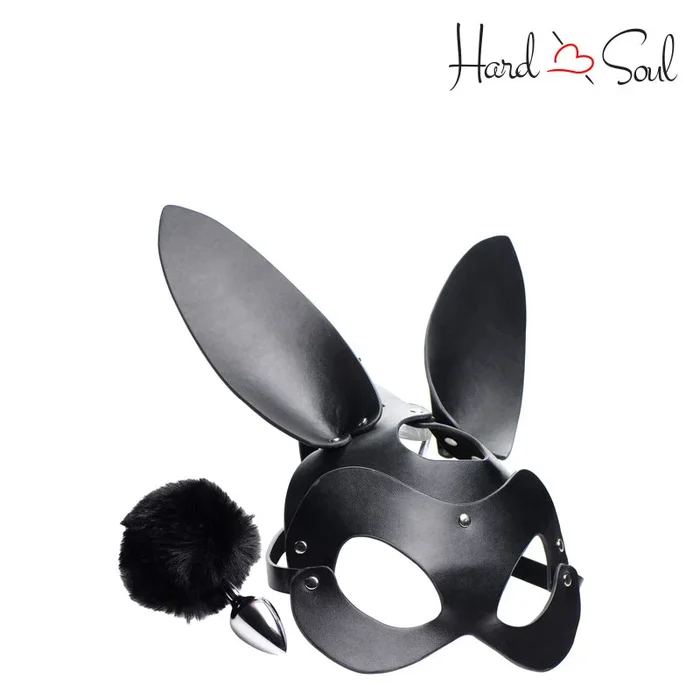 Bunny Tail Anal Plug & Mask Set
