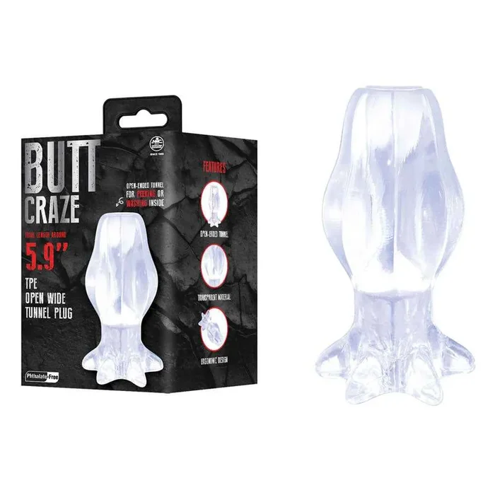 Butt Craze Hollow Butt Pug – Clear