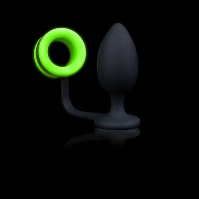 Butt Plug with Cockring – Glow in the Dark