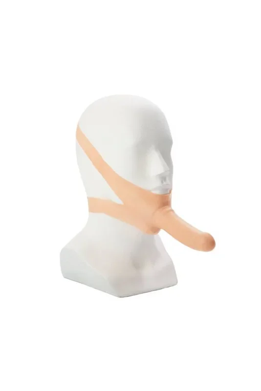 Cal Exotics – Accommodator Face Strap-On – Beige