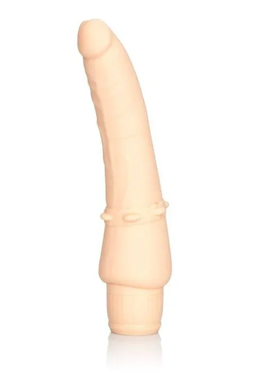 Cal Exotics – Silicone Stud – Stiffy Realistic Vibrating Dong – Beige
