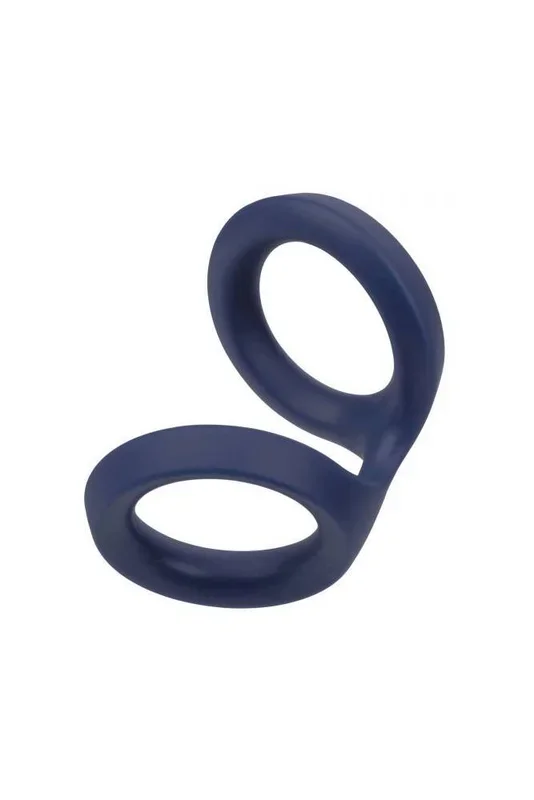 Cal Exotics – Viceroy – Dual Silicone Cock Ring – Blue