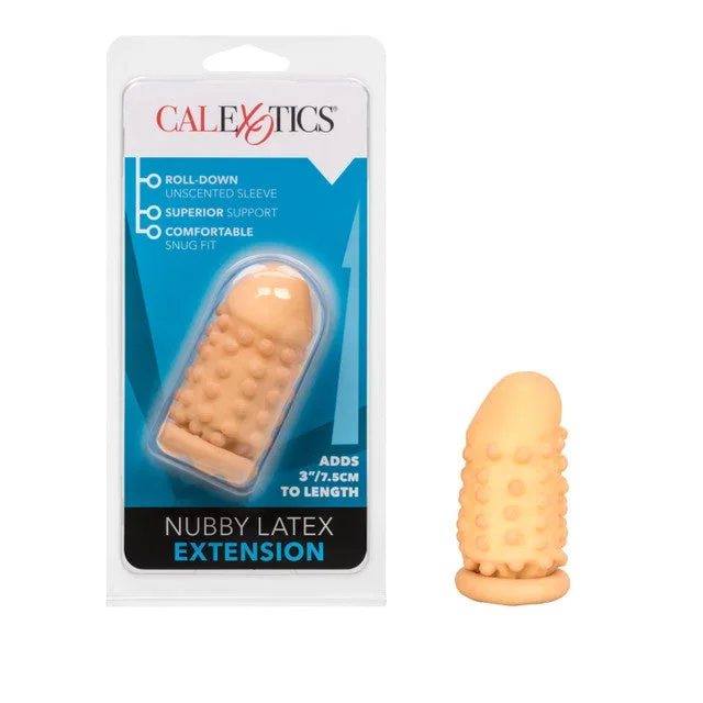 CalExotics 3 Inch Nubby Latex Extension – Ivory