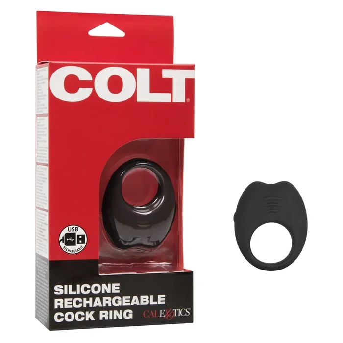 CalExotics | COLT Silicone Rechargeable Vibrating Cock Ring – Black