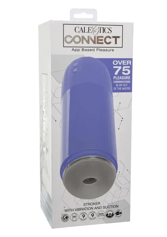 CalExotics Connect Rechargeable Stroker with Vibration and Suction
