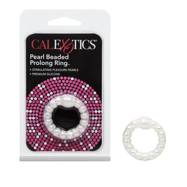 CalExotics Pearl Beaded Prolong Rings – White