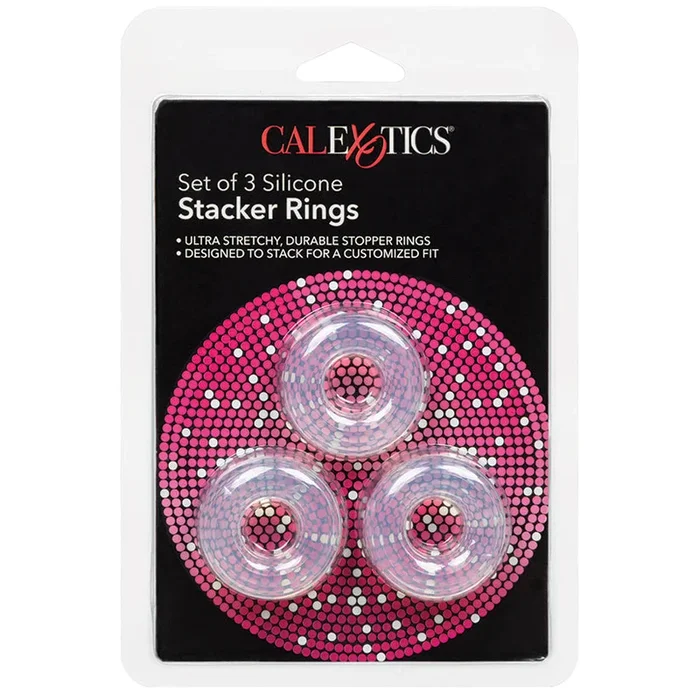 CalExotics Silicone Stacker Rings – Clear (3 Pack)