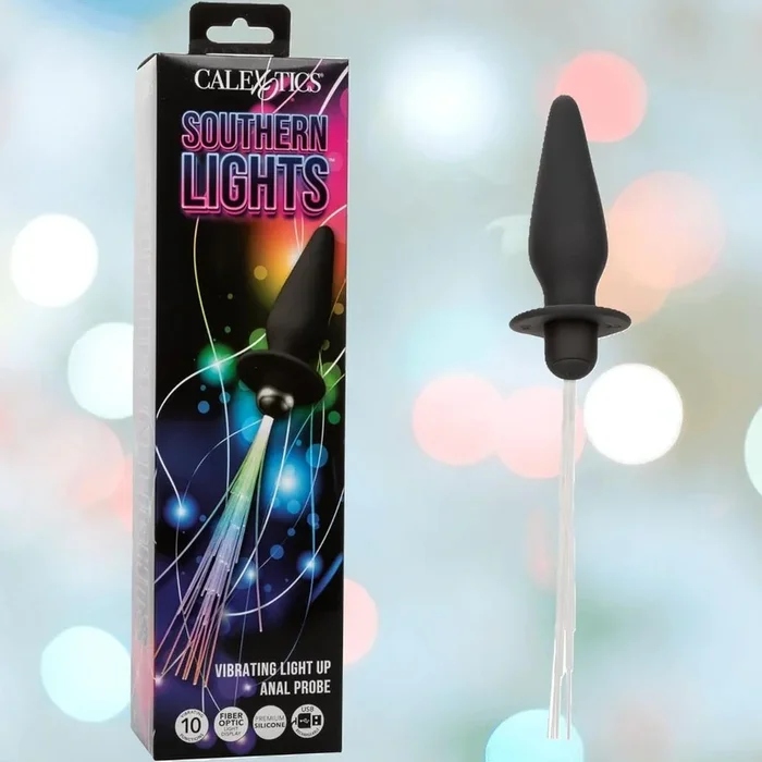 CalExotics Southern Lights Vibrating Light Up Butt Plug Anal Vibrator Probe