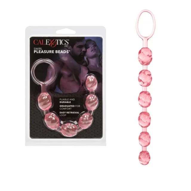 CalExotics Swirl Pleasure Beads – Pink